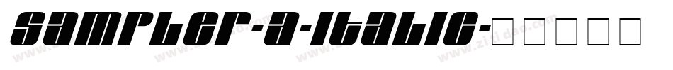 Sampler-A-Italic字体转换