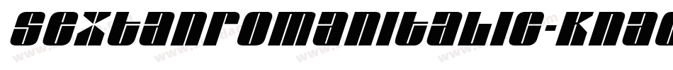SextanromanItalic-Knao字体转换