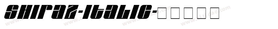 Shiraz-Italic字体转换