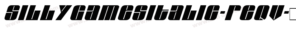 SillygamesItalic-ReqV字体转换