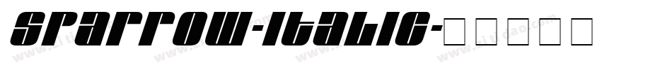 Sparrow-Italic字体转换