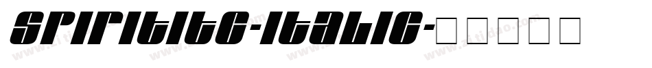 SpiritITC-Italic字体转换