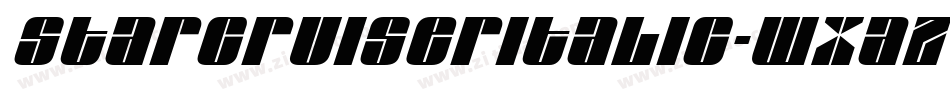 StarcruiserItalic-Wxaz字体转换 StarcruiserItalic-Wxaz字体转换