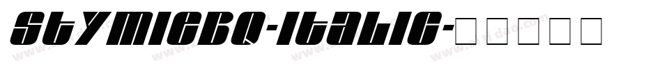 StymieBQ-Italic字体转换