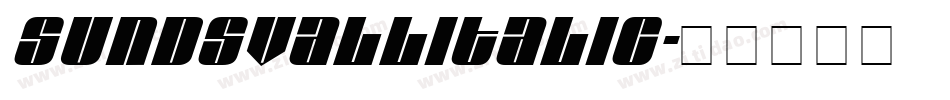 SundsvallItalic字体转换