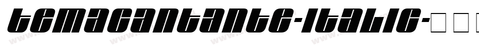 TemaCantante-Italic字体转换