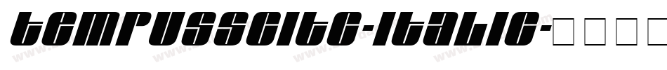 TempusSCITC-Italic字体转换