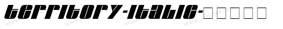 Territory-Italic字体转换
