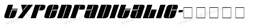 TypenradItalic字体转换