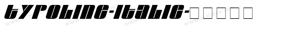 Typoline-Italic字体转换