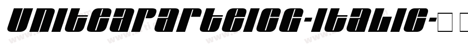 UniteAparteICG-Italic字体转换
