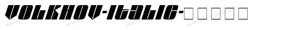Volkhov-Italic字体转换
