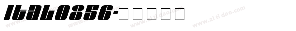 ital0856字体转换