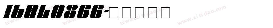 ital0866字体转换