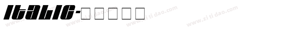 italic字体转换