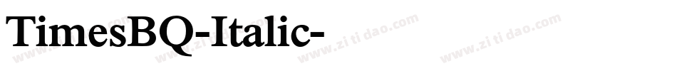 TimesBQ-Italic字体转换