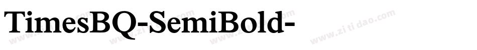 TimesBQ-SemiBold字体转换