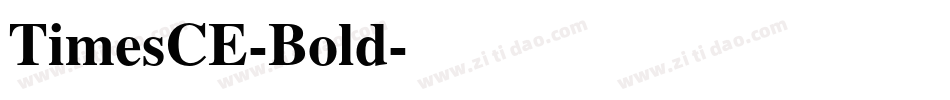 TimesCE-Bold字体转换