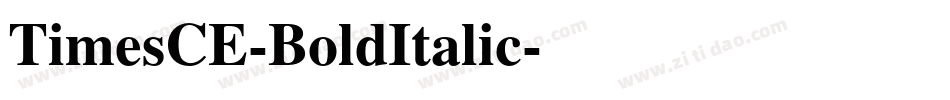 TimesCE-BoldItalic字体转换