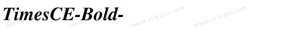 TimesCE-Bold字体转换