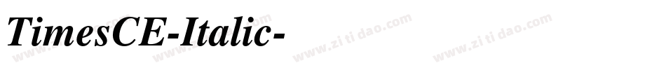 TimesCE-Italic字体转换