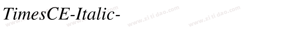 TimesCE-Italic字体转换
