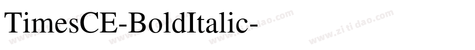 TimesCE-BoldItalic字体转换