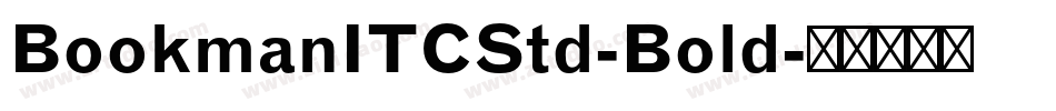 BookmanITCStd-Bold字体转换