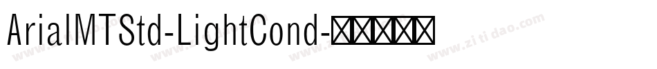 ArialMTStd-LightCond字体转换