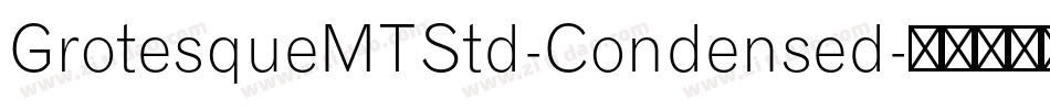 GrotesqueMTStd-Condensed字体转换
