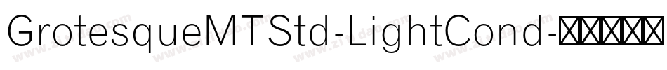 GrotesqueMTStd-LightCond字体转换
