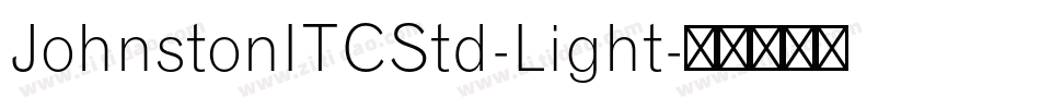 JohnstonITCStd-Light字体转换