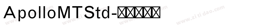 ApolloMTStd字体转换