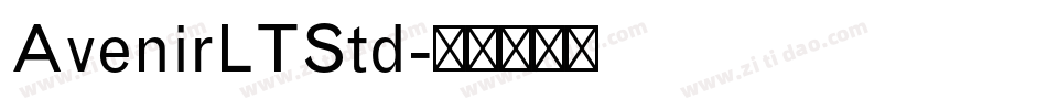AvenirLTStd字体转换