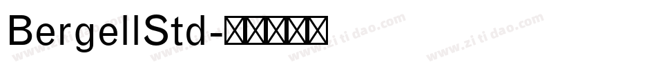 BergellStd字体转换