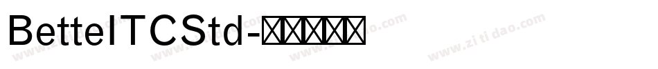 BetteITCStd字体转换