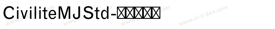 CiviliteMJStd字体转换