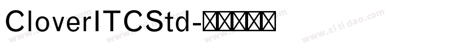CloverITCStd字体转换