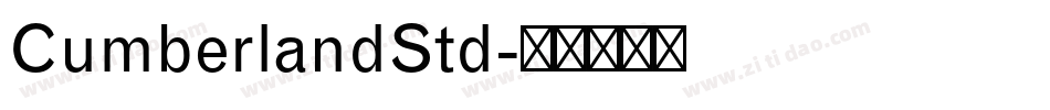 CumberlandStd字体转换