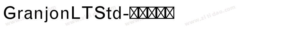 GranjonLTStd字体转换