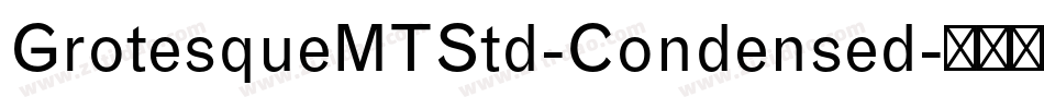 GrotesqueMTStd-Condensed字体转换