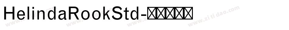 HelindaRookStd字体转换