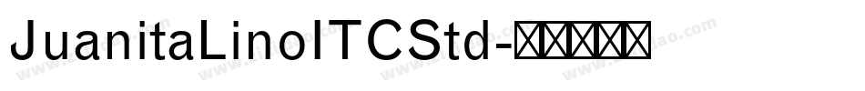 JuanitaLinoITCStd字体转换