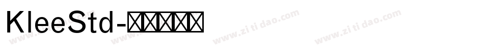 KleeStd字体转换