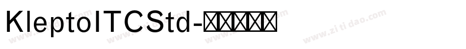 KleptoITCStd字体转换