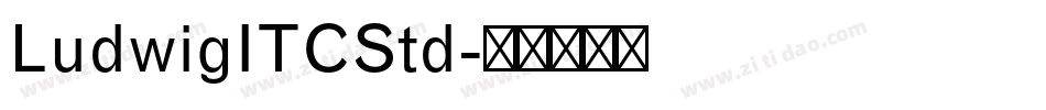 LudwigITCStd字体转换