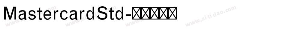 MastercardStd字体转换