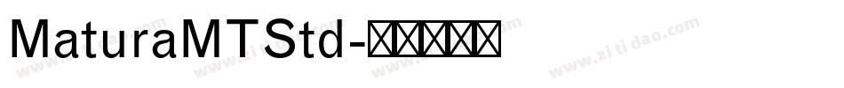 MaturaMTStd字体转换