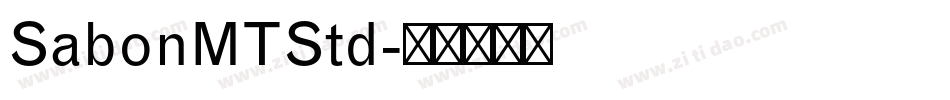 SabonMTStd字体转换