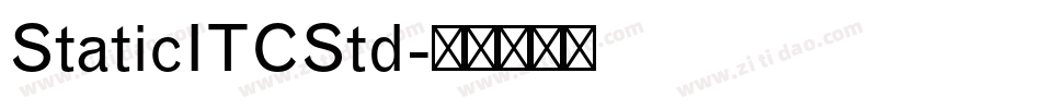 StaticITCStd字体转换